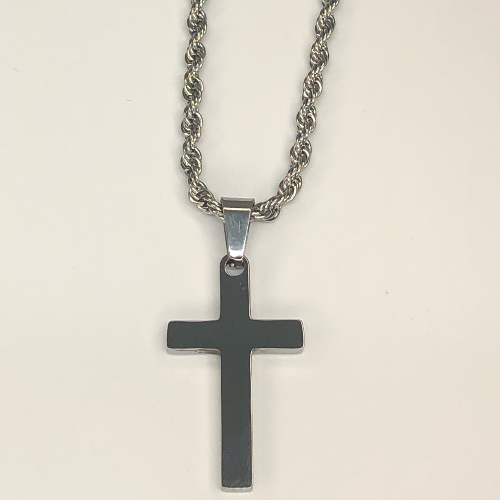 Stainless steel cross necklace